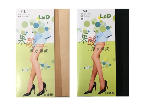 果酸彈力褲襪(3入裝)-膚色 LD0710