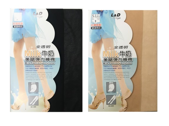 牛奶全透明美腿彈力褲襪-膚 LD2224