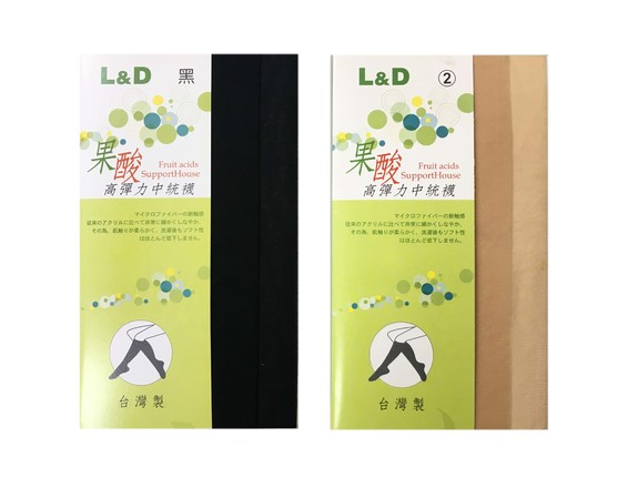 果酸中統襪(6入裝)-膚色 LD1304