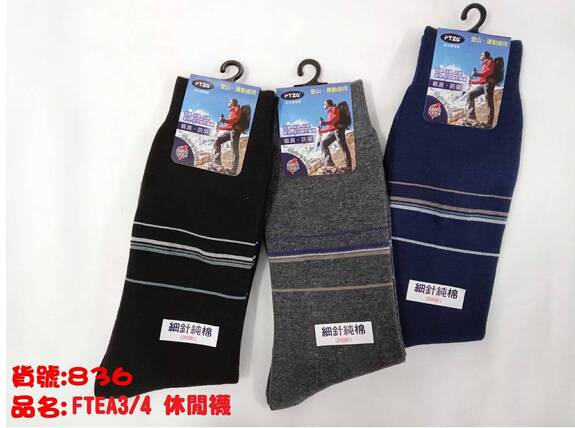 FTEA 3/4休閒襪836